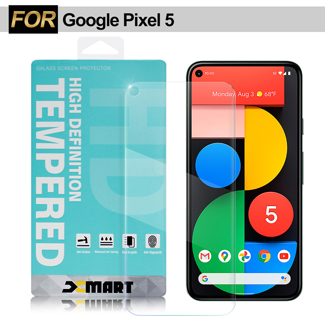 Xmart for Google Pixel 5 薄型9H玻璃保護貼-非滿版