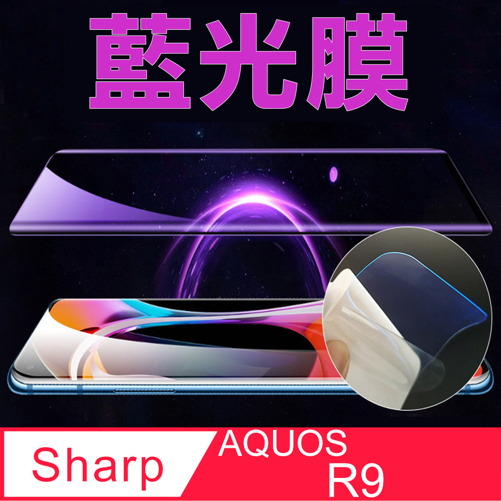 [太極定位柔韌膜 Sharp AQUOS R9 全屏手機螢幕保護貼(降藍光膜)