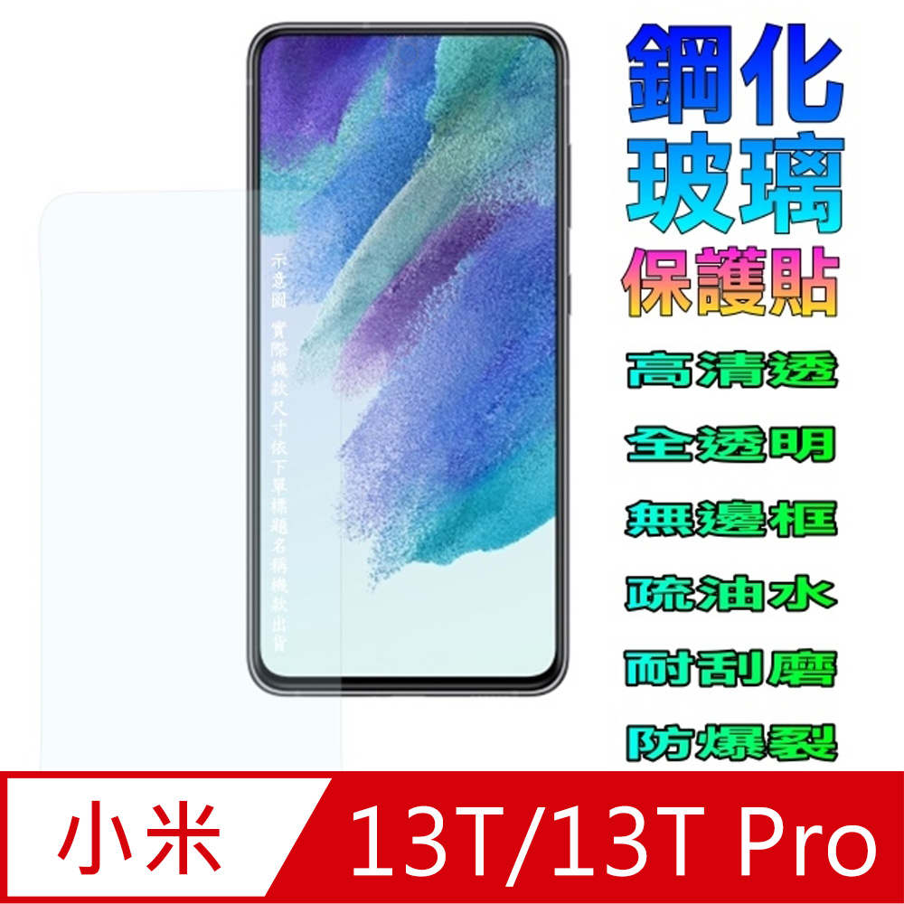 小米13T/13T Pro (全透明/無邊) 鋼化玻璃螢幕保護貼