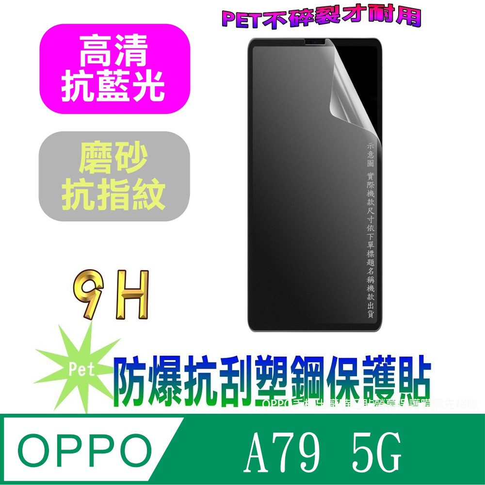 [Pet OPPO A79 5G 防爆抗刮塑鋼螢幕保護貼