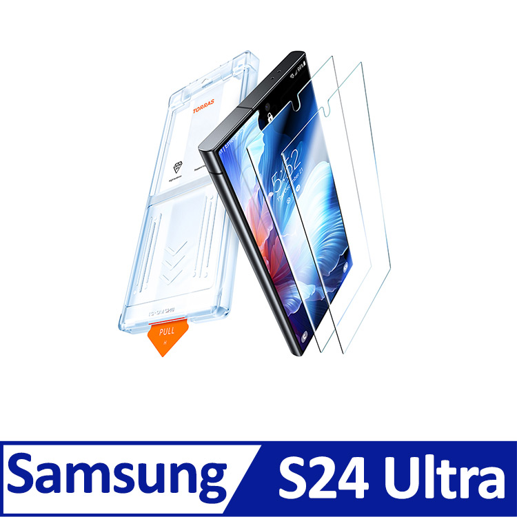 TORRAS Insta-III Master Galaxy S24滿版手機螢幕鋼化玻璃保護貼兩入組for Samsung S24 Ultra