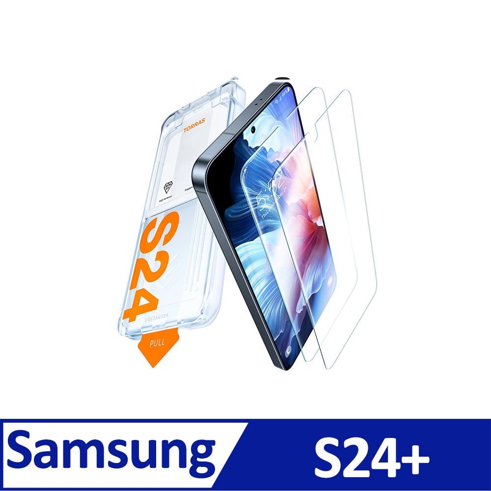 TORRAS Insta-III Master Galaxy S24滿版手機螢幕鋼化玻璃保護貼兩入組for Samsung S24 Plus