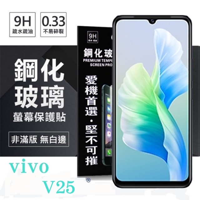VIVO V25 超強防爆鋼化玻璃保護貼 (非滿版) 螢幕保護貼 9H 0.33mm 防爆