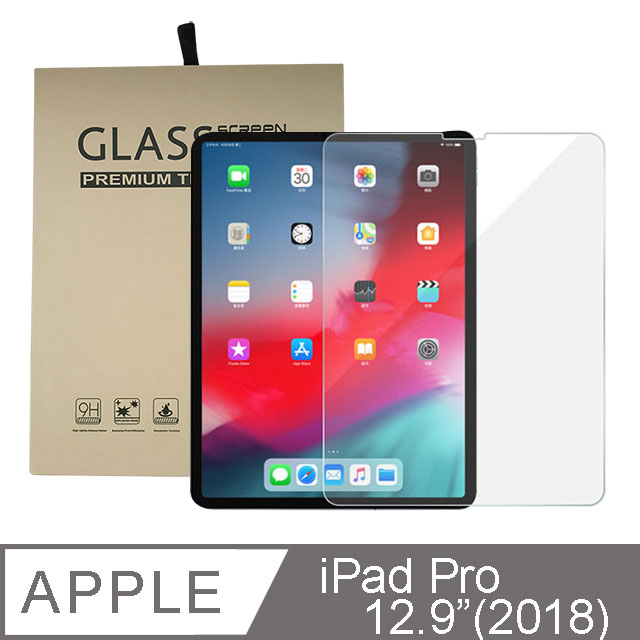 [龜嚴選GOOCHOICE 奈米鋼化玻璃保護貼 for iPad Pro 12.9吋 2018