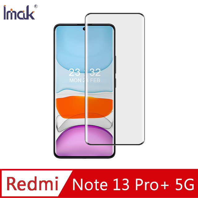 Imak 艾美克 Redmi 紅米 Note 13 Pro+ 5G 3D曲面全膠鋼化玻璃貼
