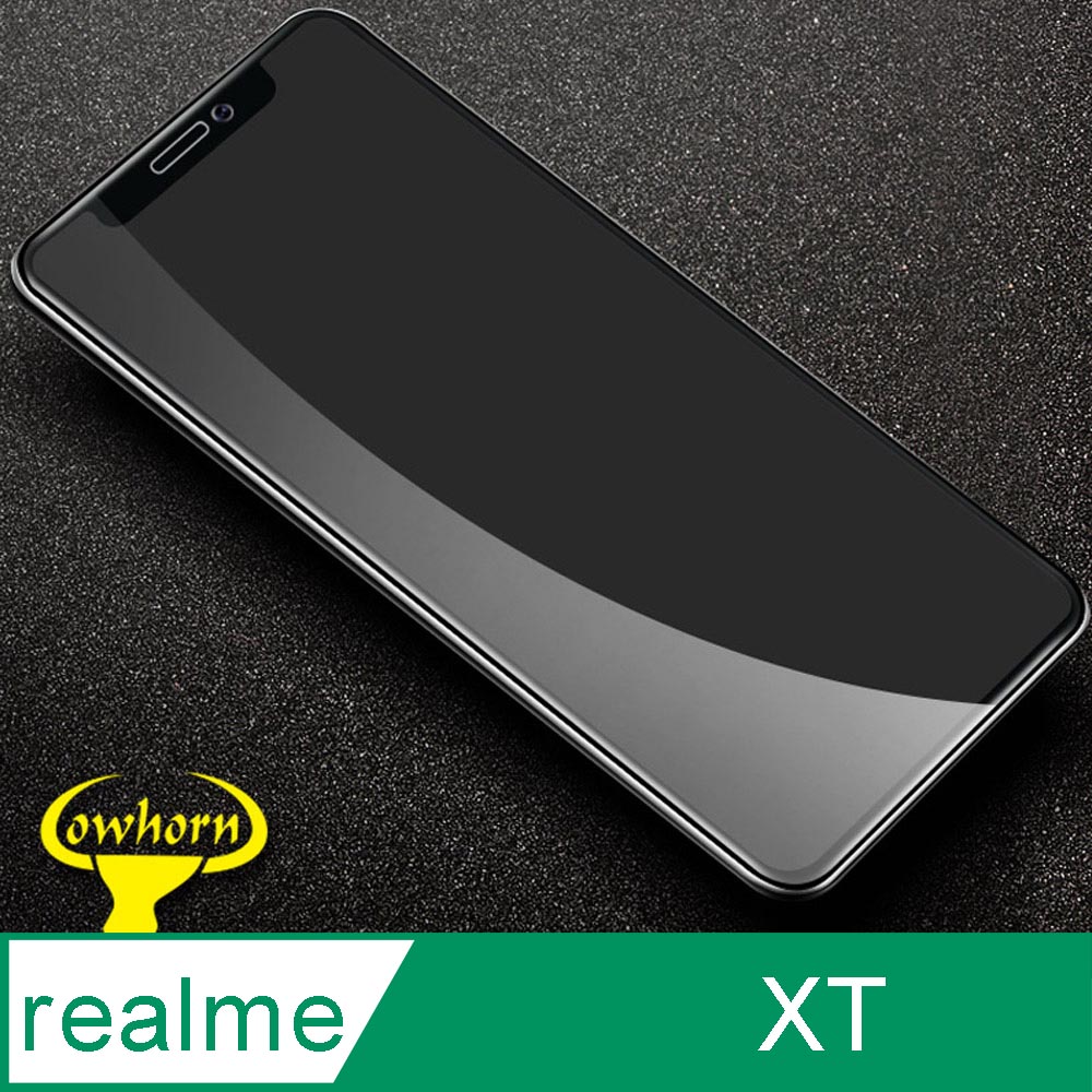 realme XT 2.5D曲面滿版 9H防爆鋼化玻璃保護貼 黑色