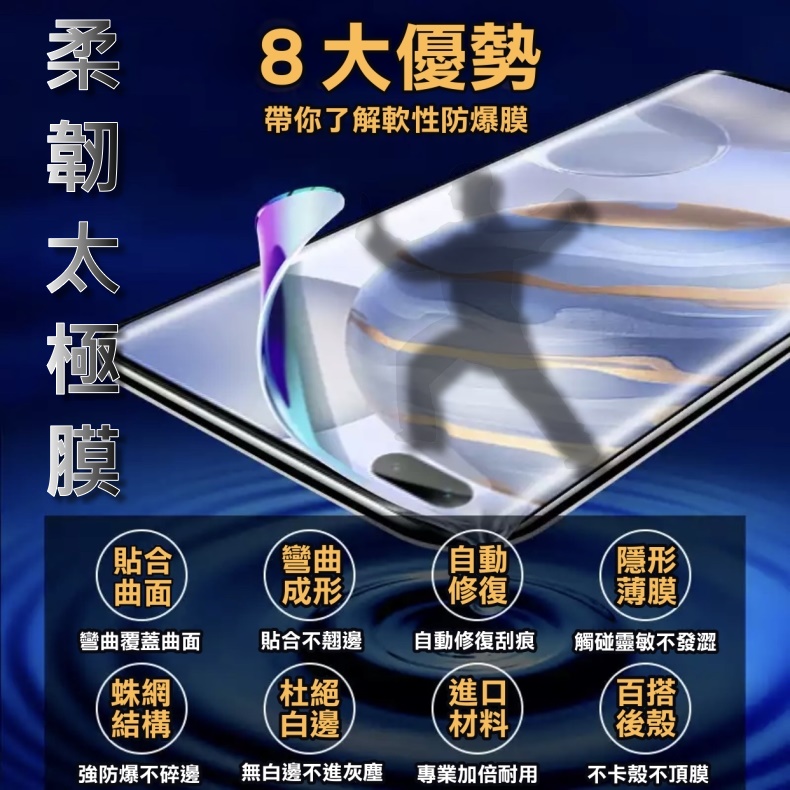 SAMSUNG Note 9 疏水防爆軟性滿版 螢幕/機背保護貼(亮面訂製款)