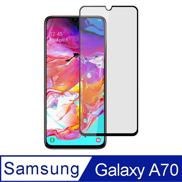 【Ayss】三星 Samsung Galaxy A70/6.7吋專用滿版手機玻璃保護貼/鋼化玻璃膜/平面全滿版/全滿膠