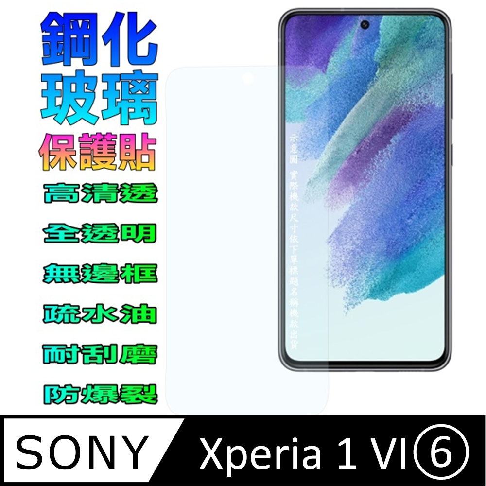 SONY Xperia 1 VI(6) 鋼化玻璃螢幕保護貼(全透明無邊框)