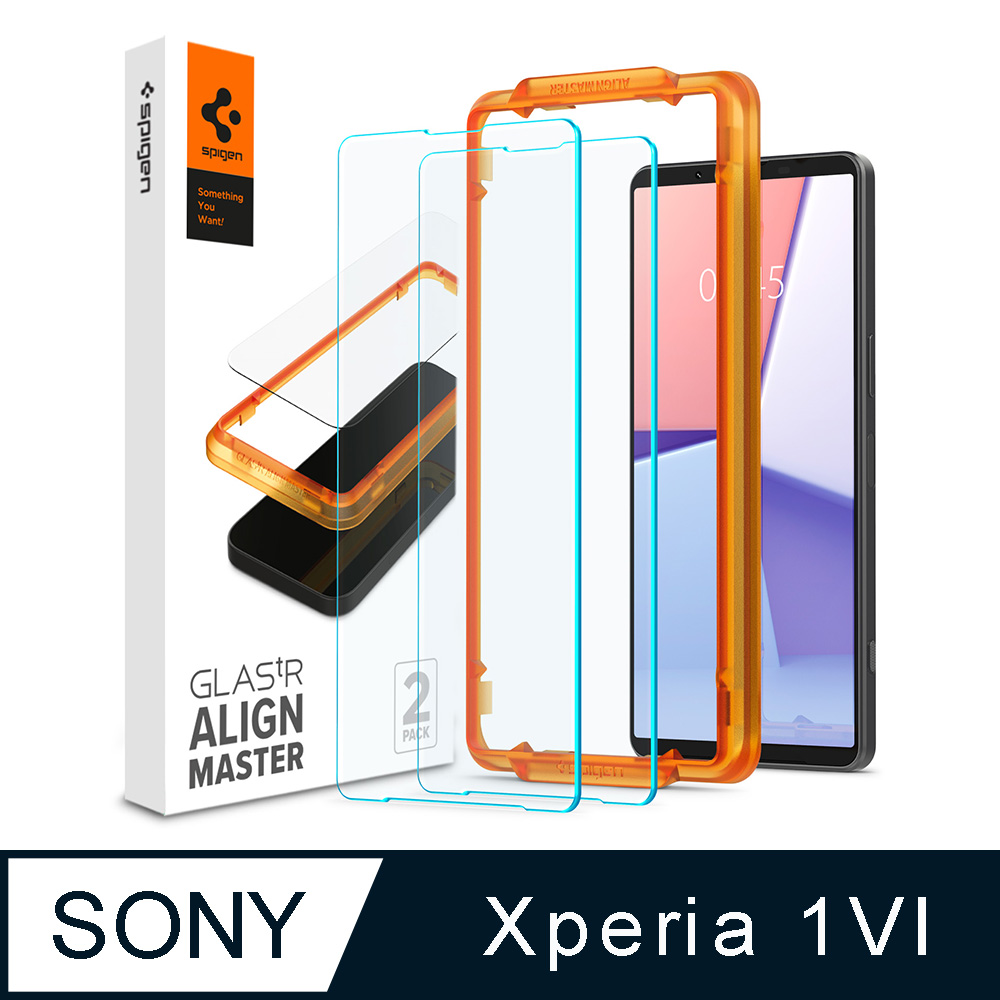 Spigen Sony Xperia 1 VI Align Master-玻璃保護貼(2入組)