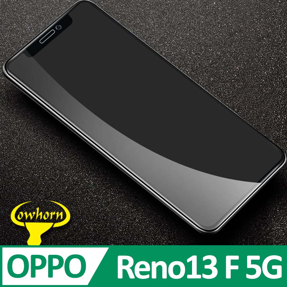 OPPO Reno13 F 5G 2.5D曲面滿版 9H防爆鋼化玻璃保護貼 黑色