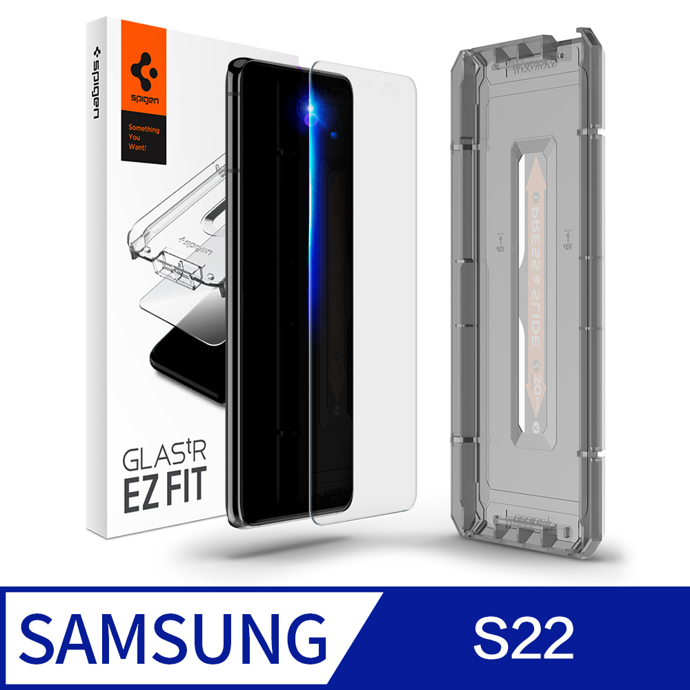 SGP / Spigen Galaxy S22 (6.1吋)_Glas.tR EZ Fit 玻璃保護貼x2入(含快貼版)