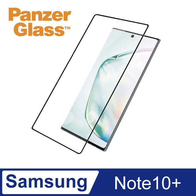 PG Samsung Galaxy Note10+ 2.5D耐衝擊高透鋼化玻璃保護貼-黑