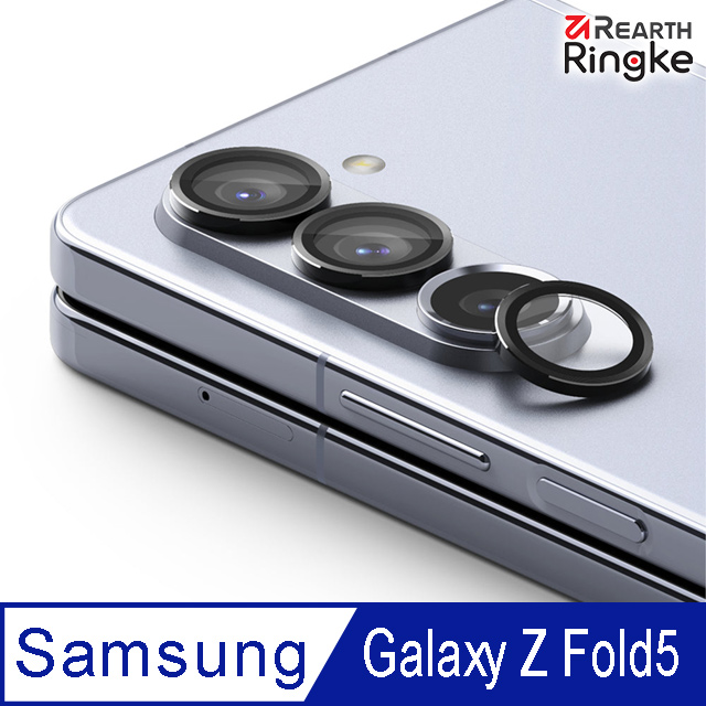 【Ringke】三星 Galaxy Z Fold 5 [Camera Lens Frame Glass 鋼化玻璃鏡頭保護鋁框 黑