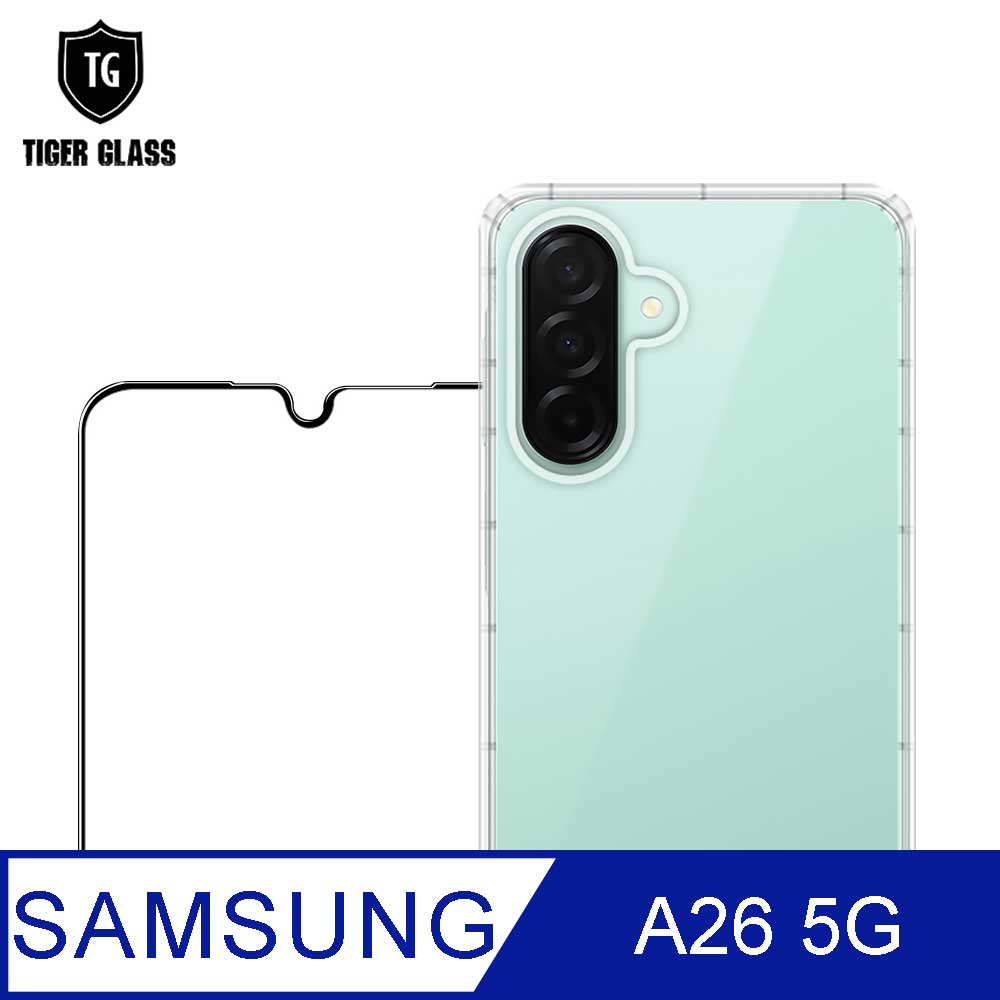 T.G Samsung Galaxy A26 5G 手機保護超值2件組(透明空壓殼+鋼化膜)