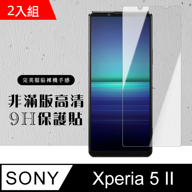 原廠 SONY Xperia 5 II 鋼化膜 透明高清 9H(二入組)