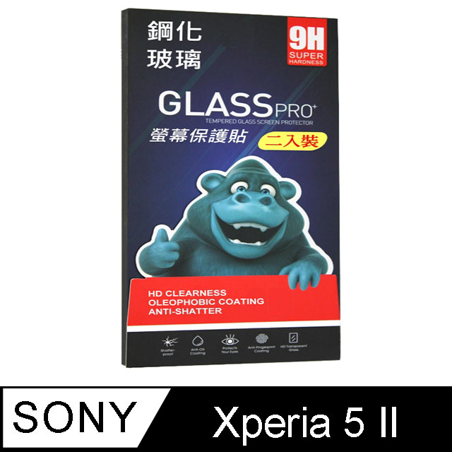 SONY Xperia 5 II (全透明/二入裝) 鋼化玻璃膜螢幕保護貼
