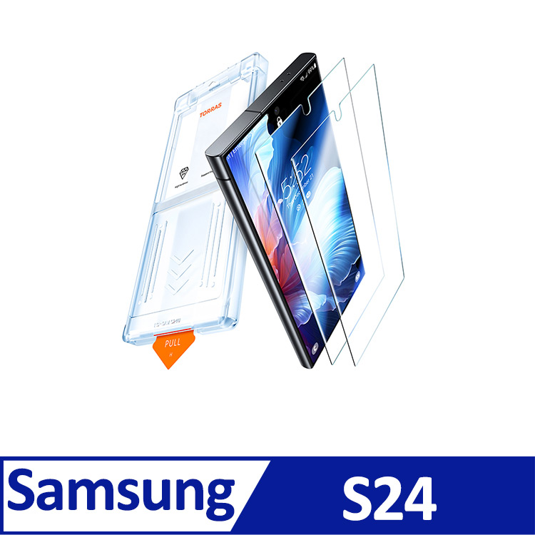 TORRAS Insta-III Master Galaxy S24 滿版手機螢幕鋼化玻璃保護貼（兩入組）for Samsung S24