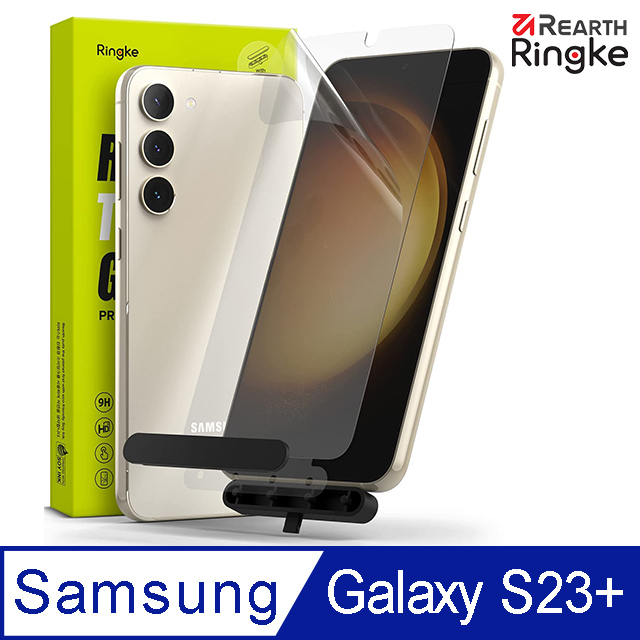 【Ringke】三星 Galaxy S23 Plus [Tempered Glass 鋼化玻璃螢幕保護貼-2入（附安裝工具）