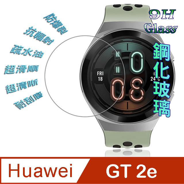 HUAWEI Watch GT 2e 46mm 鋼化玻璃膜錶面保護貼(二入裝)