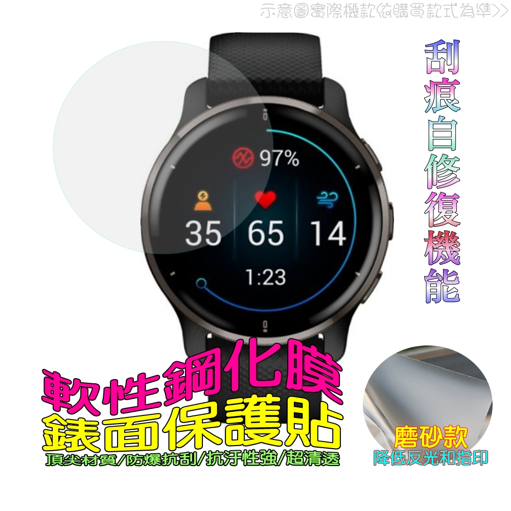 HUAWEI Watch GT 2 pro [磨砂霧面款 軟性塑鋼防爆錶面保護貼