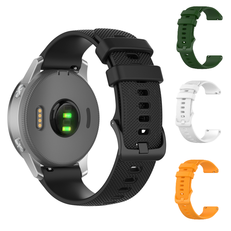 Huawei Watch GT/GT2 46mm 相容小格紋矽膠錶帶