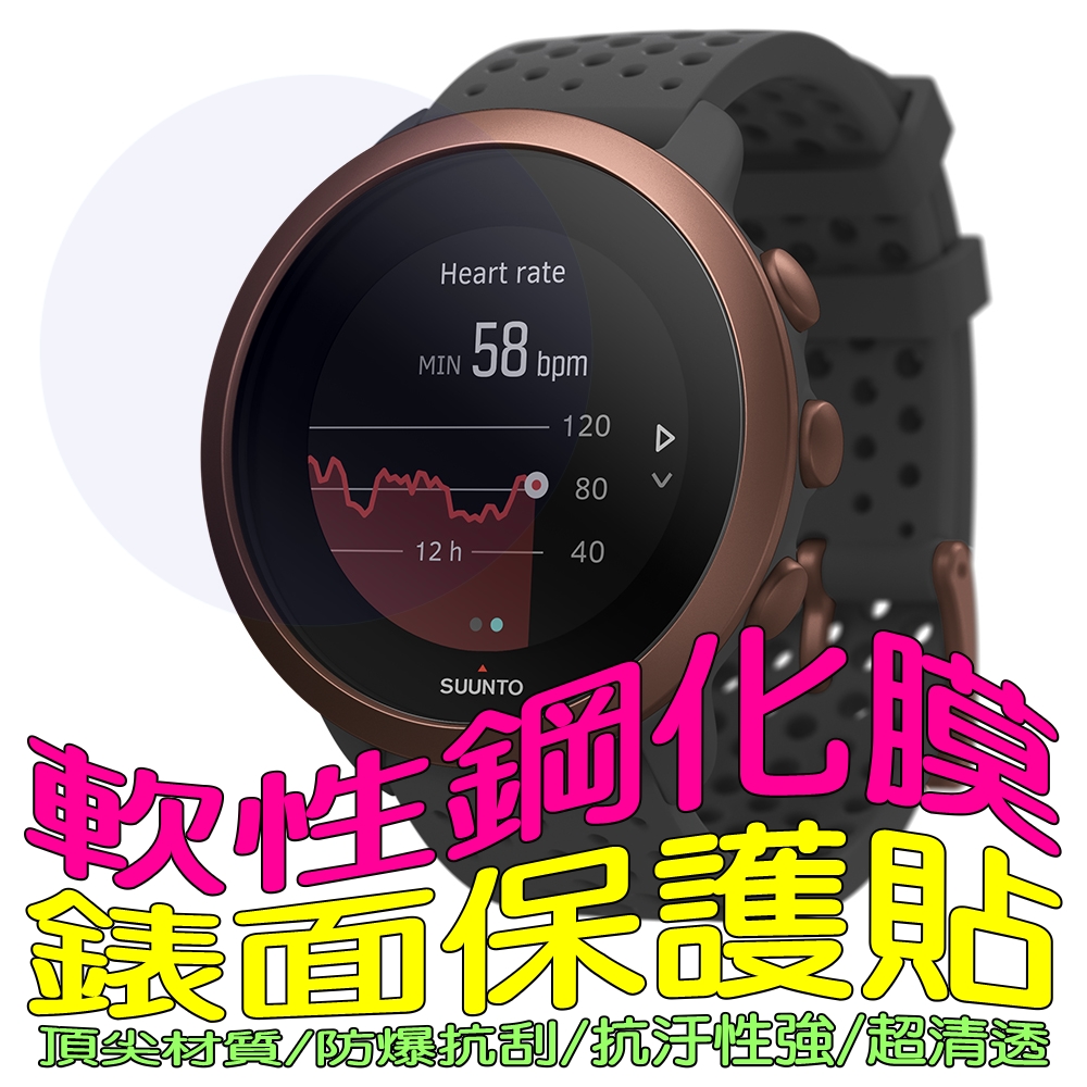 SUUNTO Ambit3 Sport 軟性塑鋼防爆錶面保護貼(二入裝)