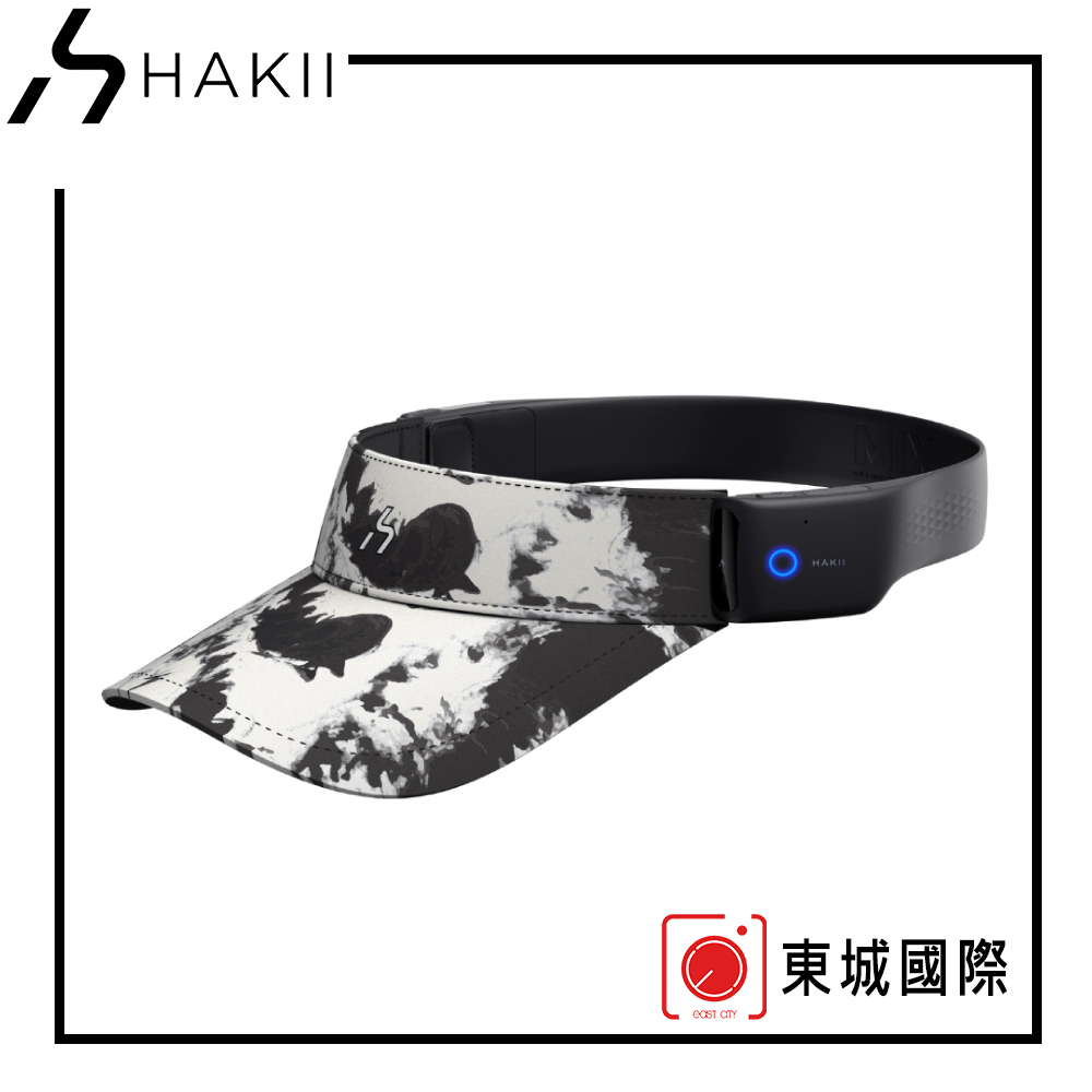 HAKII MIX V穿戴式運動智慧耳機-帽簷款 迷彩灰 (東城代理商公司貨)