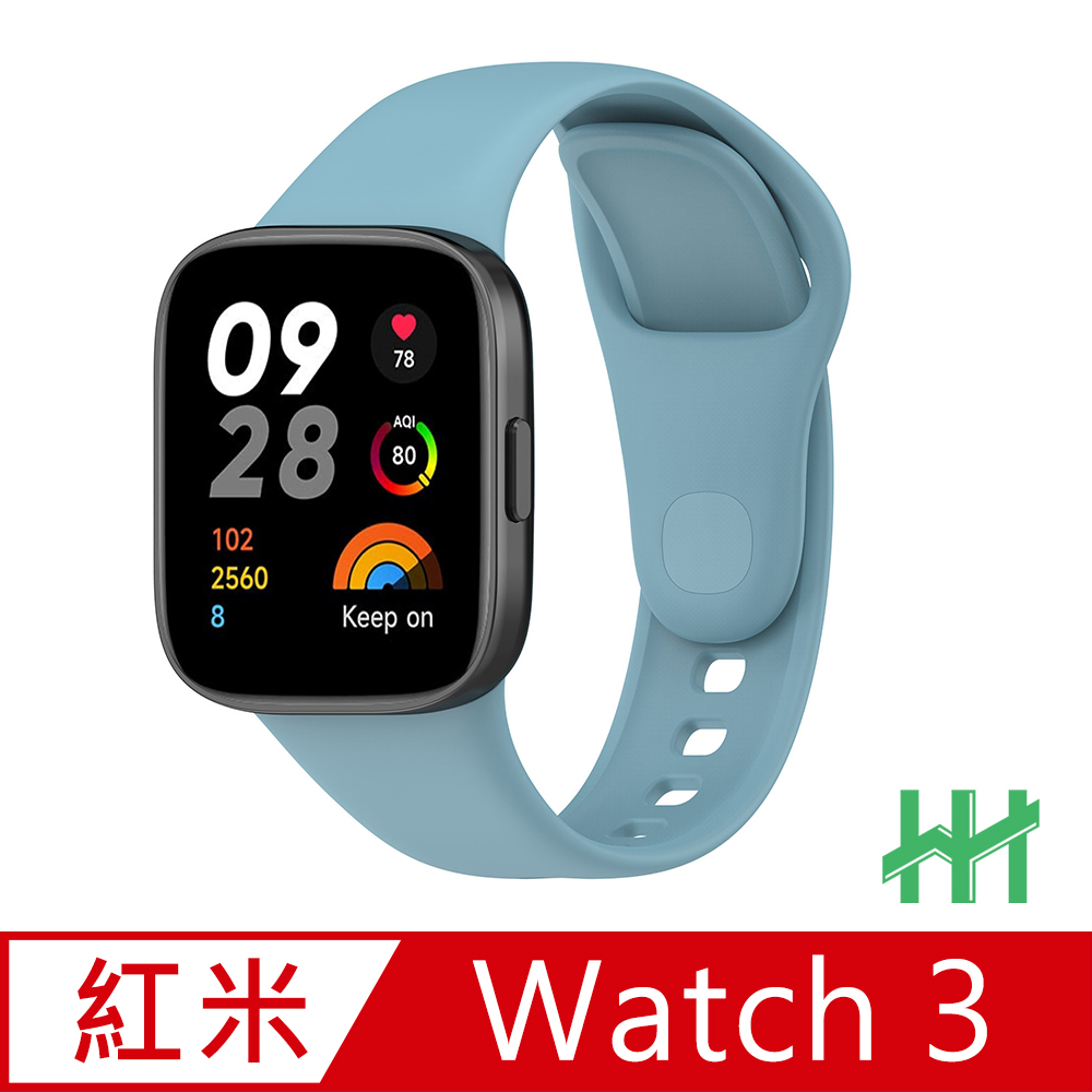 HH-Redmi Watch 3 矽膠錶帶(淡雅藍)