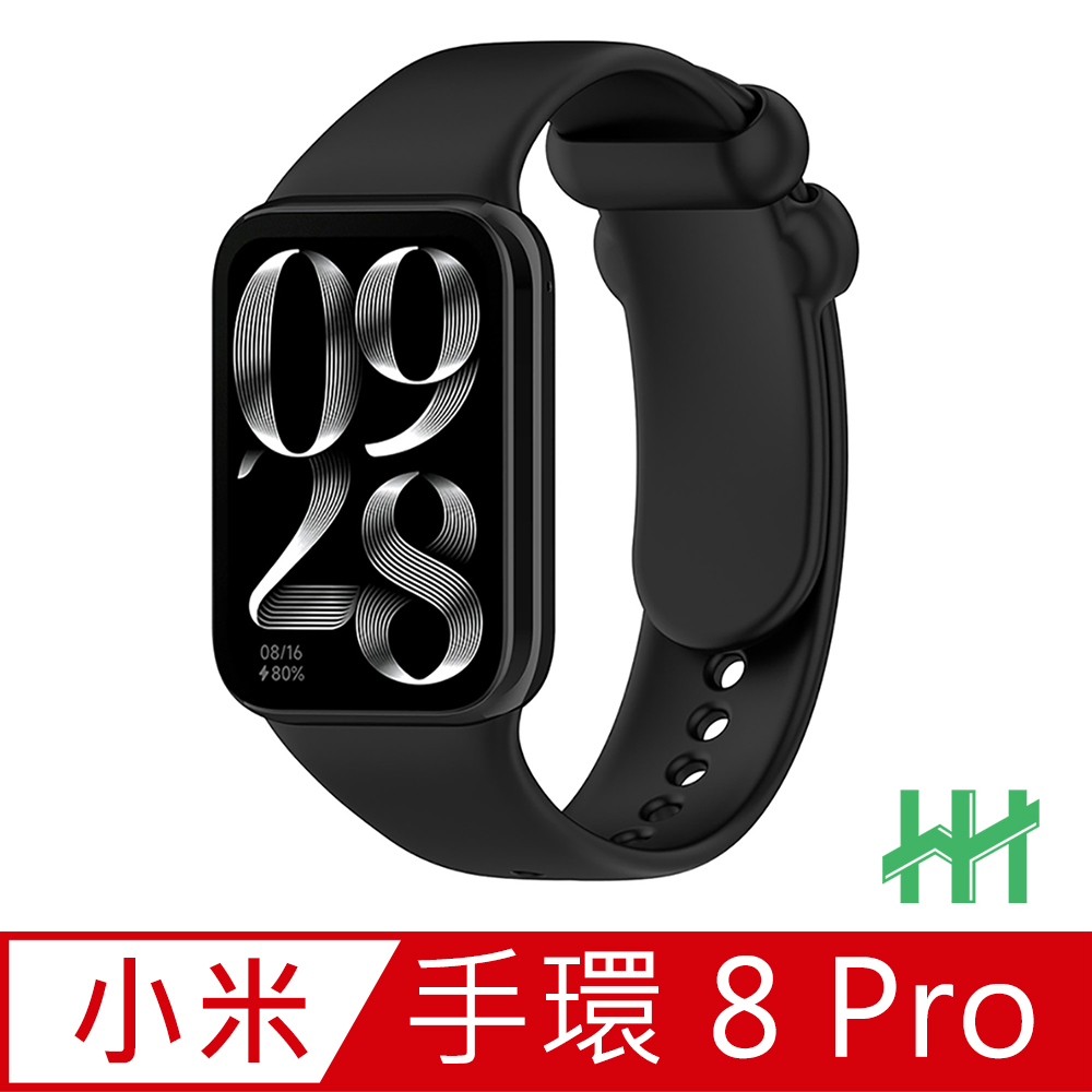 【HH】Xiaomi 手環 8 Pro 矽膠腕帶(黑)