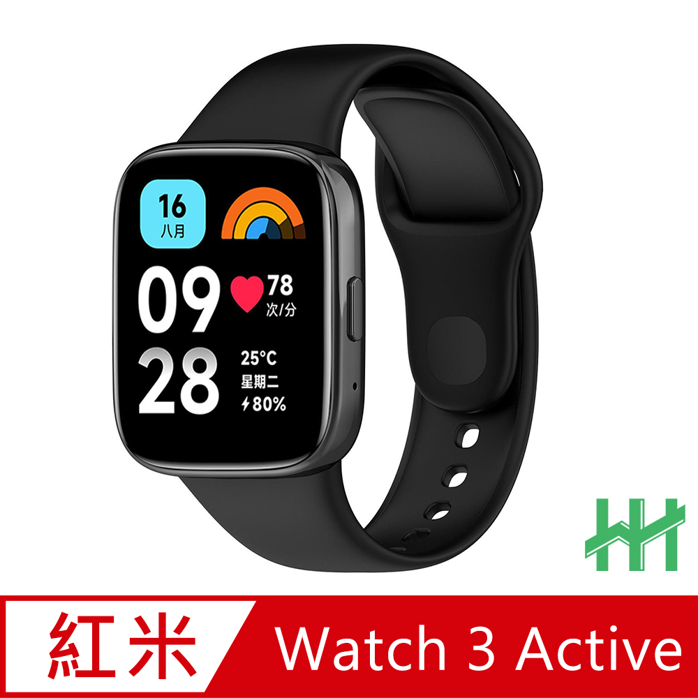 【HH】Redmi Watch 3 Active 矽膠腕帶(黑)