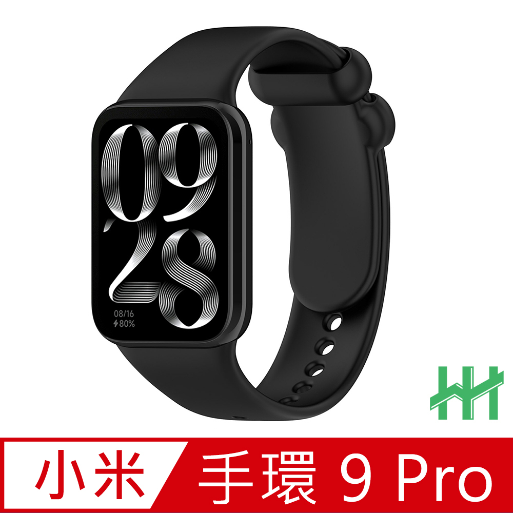【HH】Xiaomi 手環 9 Pro 矽膠腕帶-黑
