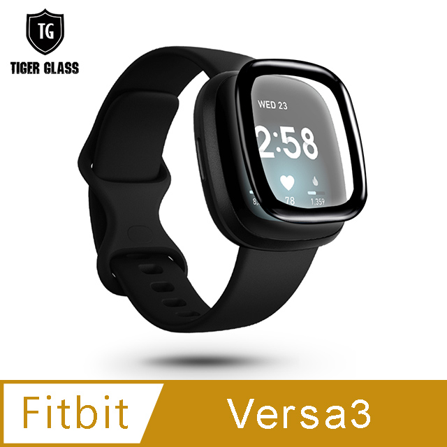 T.G Fitbit Versa 3/Sense 軟性防爆曲面保護貼-霧面(滿版)