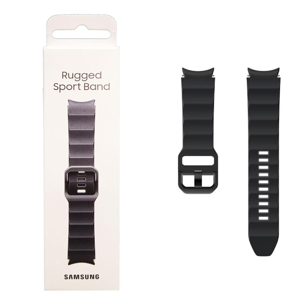 SAMSUNG Galaxy Watch5 / Watch4 軍規型運動錶帶 M / L【黑】