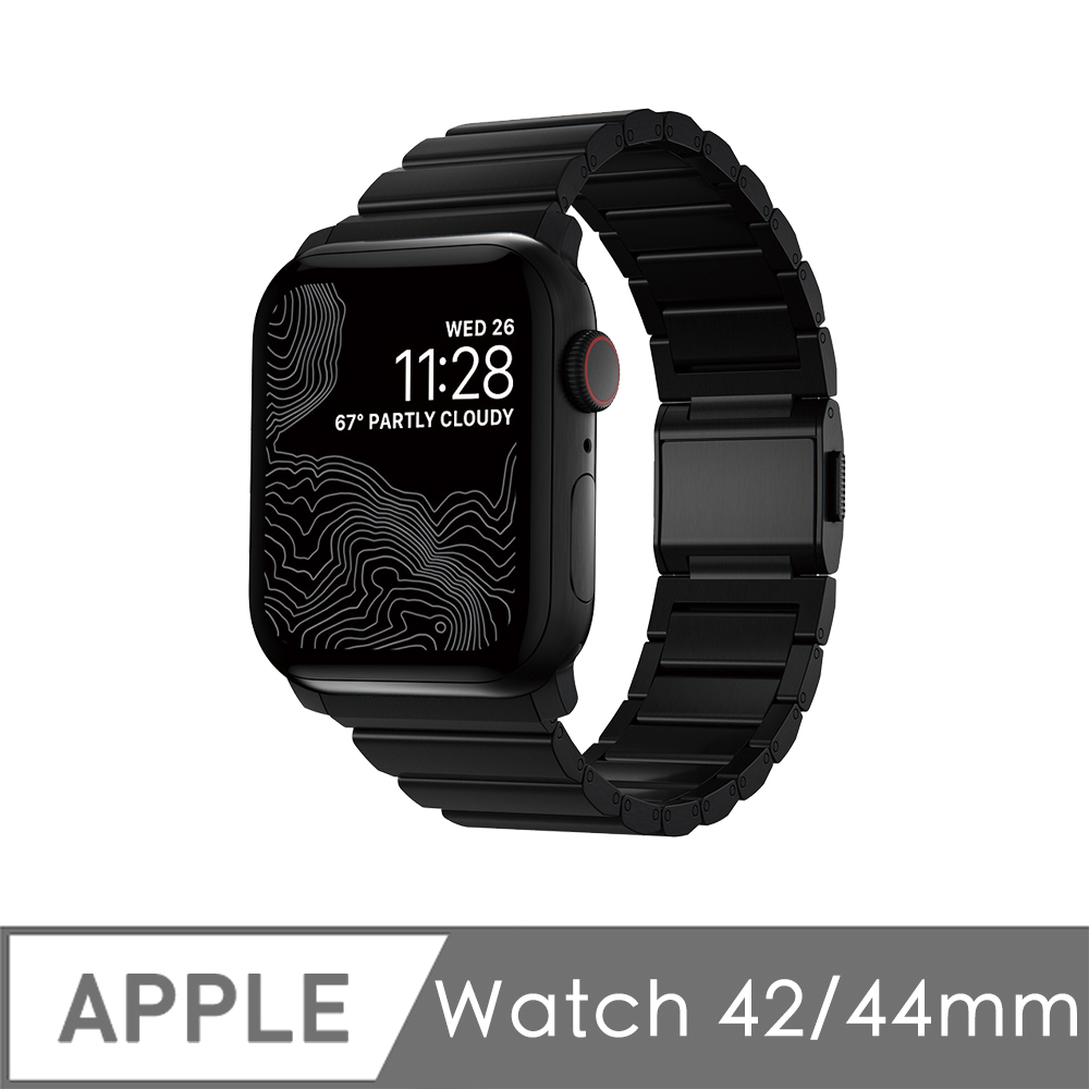 NOMAD 全球限量 Apple Watch 鈦金屬錶帶2021新款-44/42mm (黑)