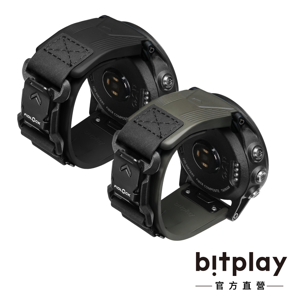 Bitplay 防水FKM氟橡膠Fidlock瞬扣錶帶 for Garmin QUICKFIT 22mm