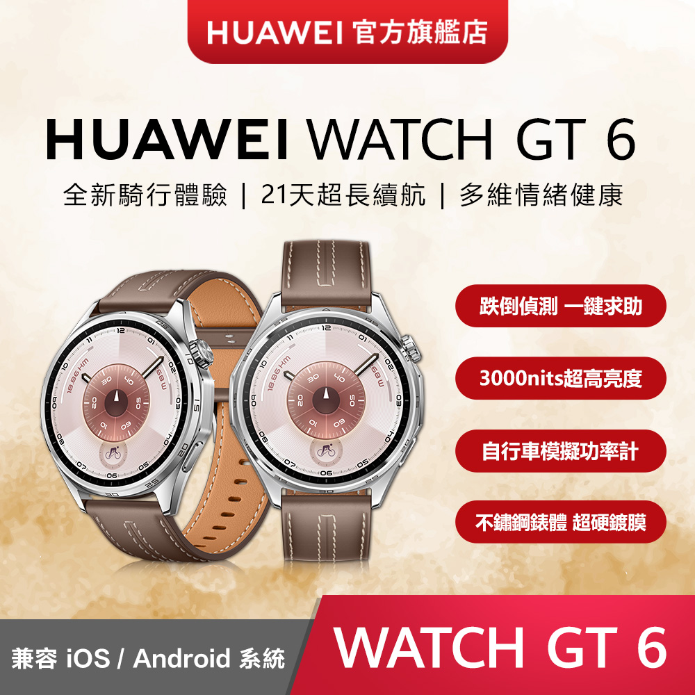 HUAWEI 華為 WATCH GT6 46mm 冰川灰