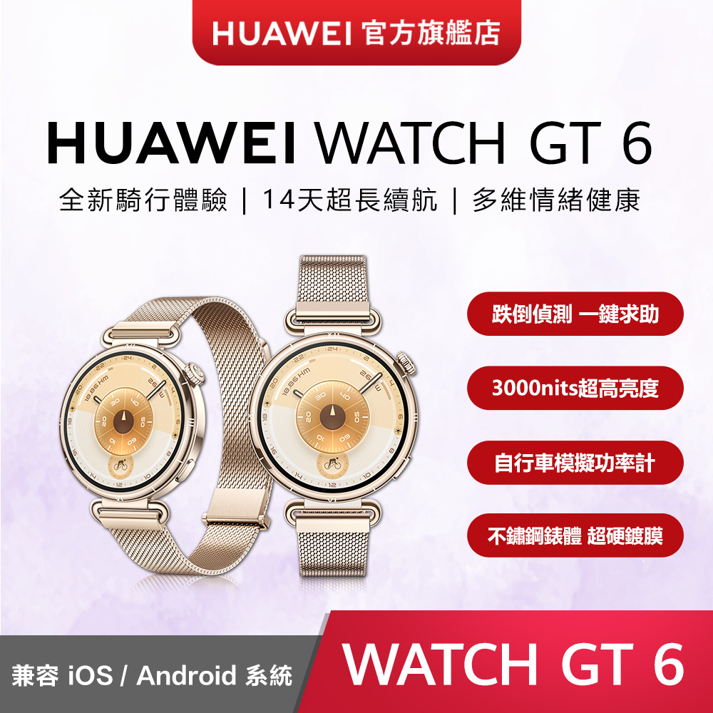 HUAWEI 華為 WATCH GT6 41mm 金色