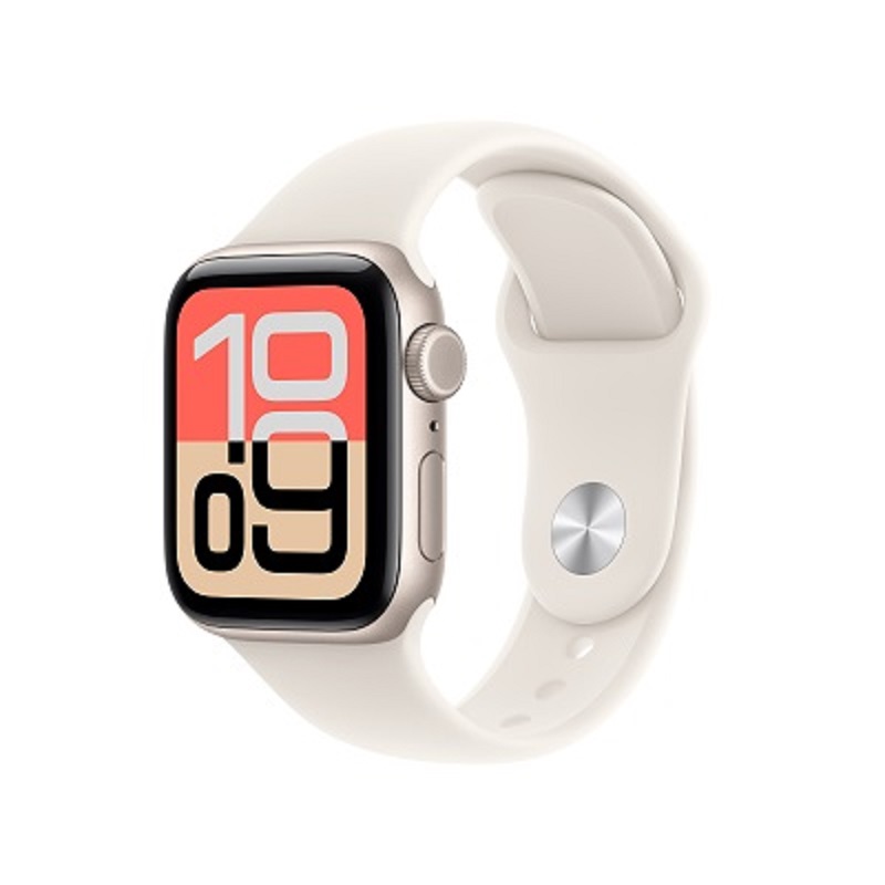Apple 蘋果 Apple Watch SE 3 GPS + LTE 44mm 星光色 鋁金屬錶殼 搭配 星光色 運動錶帶