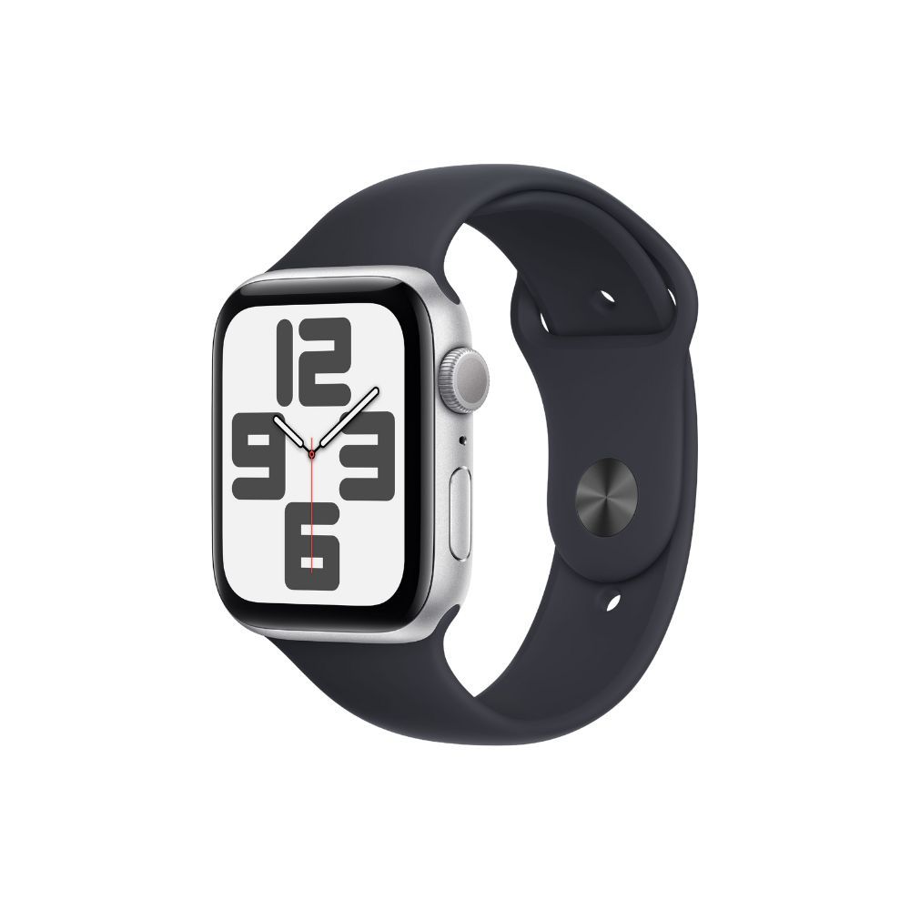 【福利品】Apple Watch SE 第二代 GPS 44mm 銀色錶殼+午夜色運動錶帶