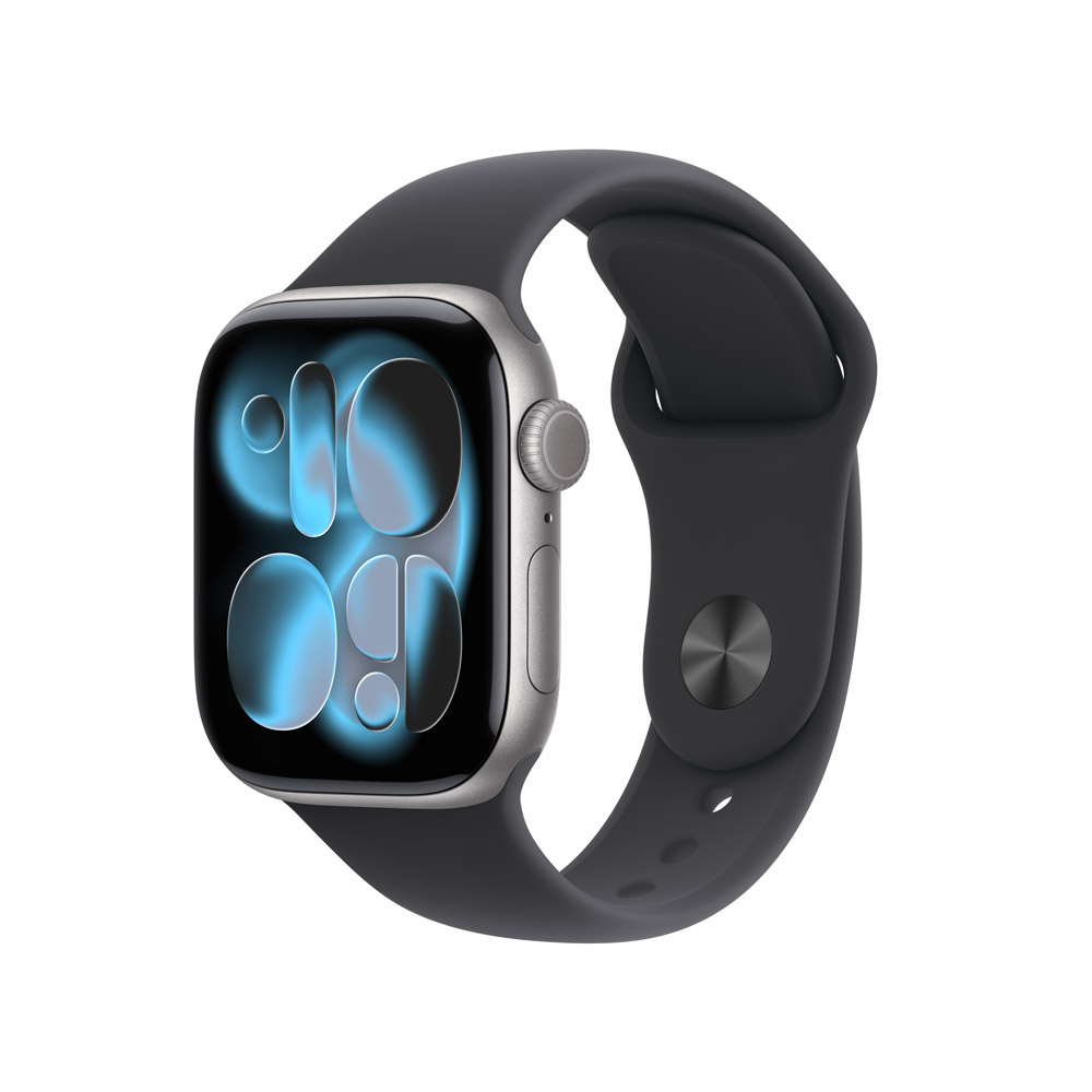 Apple 蘋果 Apple Watch Series 11 GPS 42mm 太空灰色 鋁金屬 錶殼搭配 黑色 運動錶帶