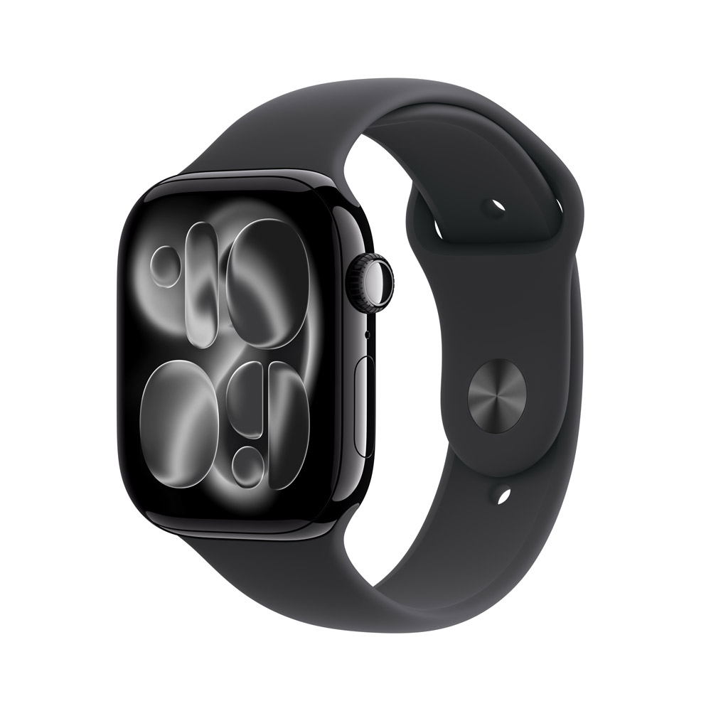 Apple 蘋果 Apple Watch Series 11 GPS 46mm 曜石黑色 鋁金屬 錶殼搭配 黑色 運動錶帶