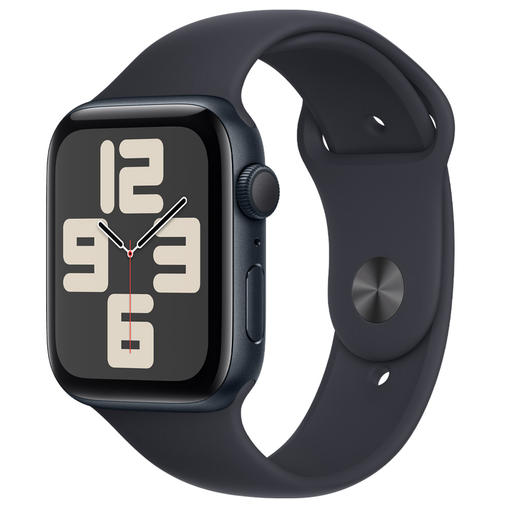Apple Watch SE GPS 44mm Midnight Aluminium Case Midnight Sport Band - Regular