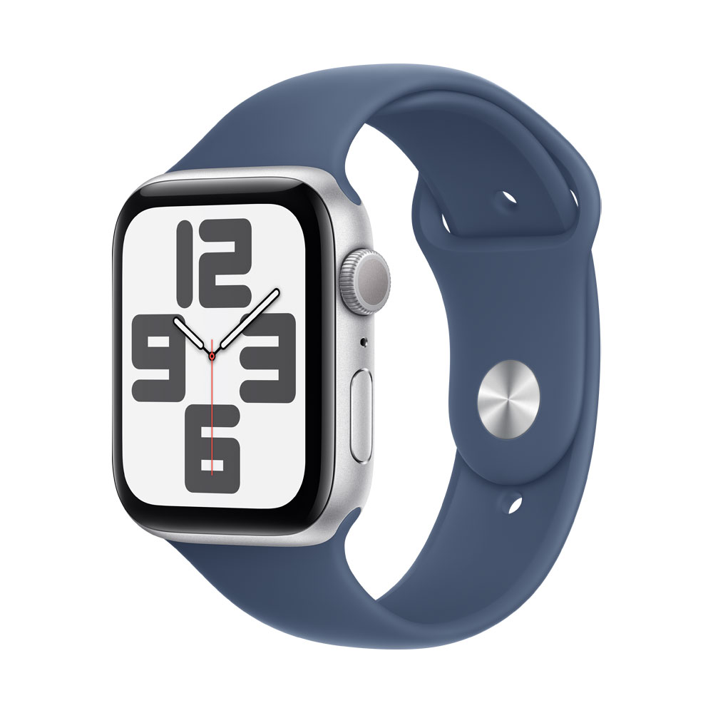 Apple 蘋果 Apple Watch SE 2 GPS 44 mm銀色鋁製錶殼