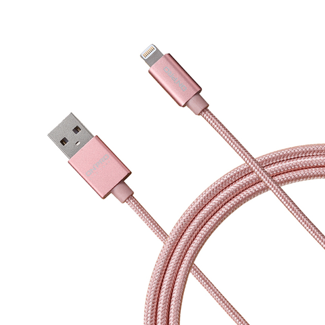 ONPRO UC-MFIM 金屬質感 MFI 認證 Lightning USB充電傳輸線【玫瑰金-1M】