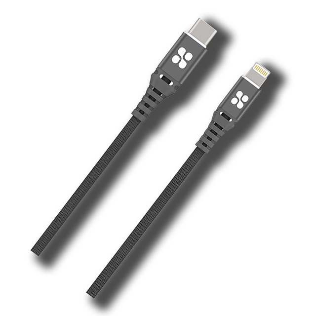 Promate USB Type C to Apple lightning 充電傳輸線(MFi認證)(1.2M/灰)(PowerCord)