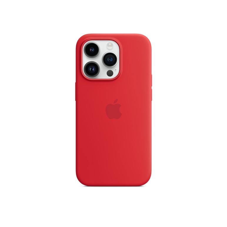 原廠 Apple iPhone 14 Pro Max 矽膠原廠保護殼－紅（Magsafe）