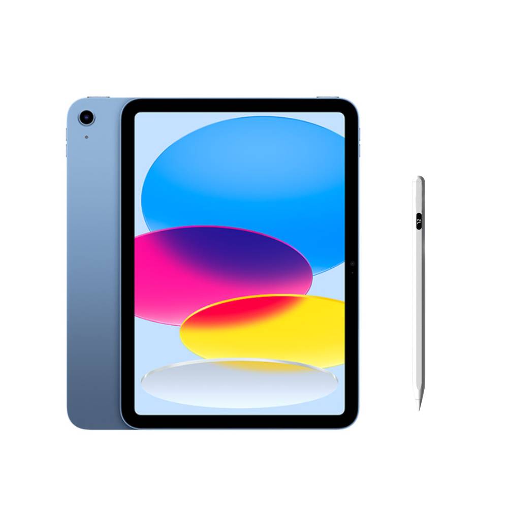 Apple 第十代 iPad 10.9吋 256G WiFi 藍色 (MPQ93TA/A)+電量顯示磁力吸附觸控筆