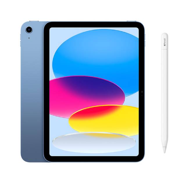 Apple 第十代 iPad 10.9吋 256G WiFi 藍色 (MPQ93TA/A)+Apple Pencil (USB-C)