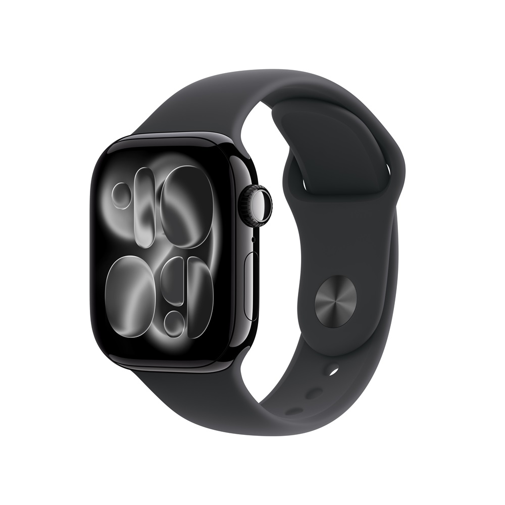 Apple 蘋果 Apple Watch Series 11 GPS + LTE 42mm 曜石黑色 鋁金屬 錶殼搭配 黑色 運動錶帶